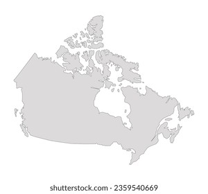 Map of Canada. Canadian map.