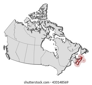 Map - Canada, Nova Scotia