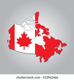 Map of CANADA with separable borders in vector art. Sizable to any dimension - You got ALL the provinces in one file