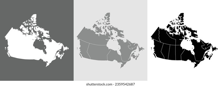 Mapa de Canadá. Conjunto de mapas de Canadá