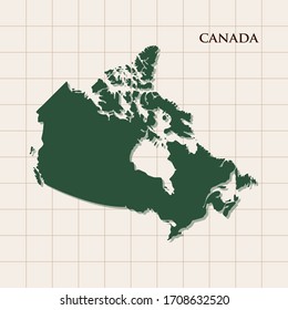 Map of Canada vector design template