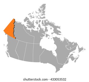 Map - Canada, Yukon