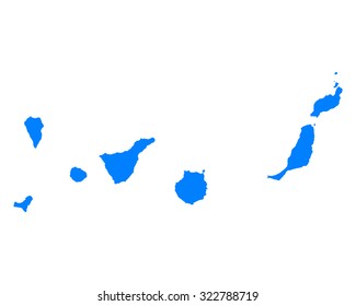 Map of Canary Islands