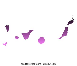 Map of Canary Islands