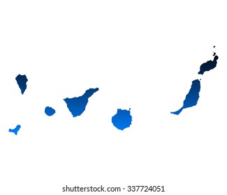 Map of Canary Islands