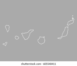 Map of Canary Islands