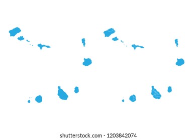 Map - Cape Verde Couple Set , Map of Cape Verde,Vector illustration eps 10.