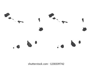 Map - Cape Verde Couple Set , Map of Cape Verde,Vector illustration eps 10.