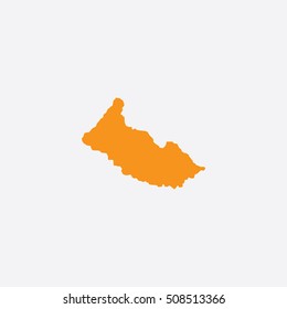 Map of Caqueta Vector Illustration