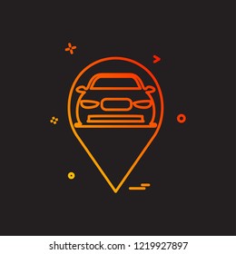 map car location icon vector design