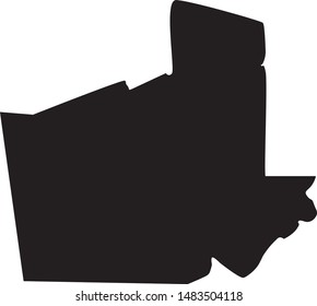 Map of Carroll County in georgia state in usa