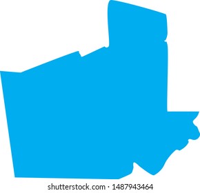 Map of Carroll County in georgia state in usa