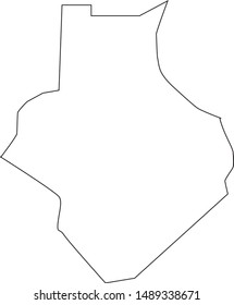 Map of Casey County in the state of Kentucky