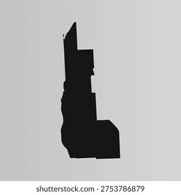 Map of Cayuga County - New York - United States outline silhouette graphic element Illustration template design
