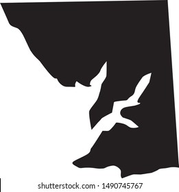 map of cecil County in state of Maryland