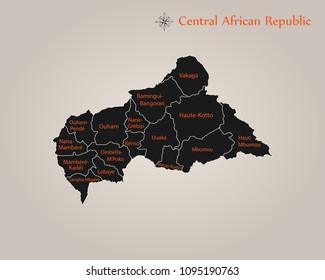 Map of Central African Republic