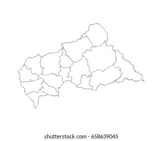 map of Central African Republic