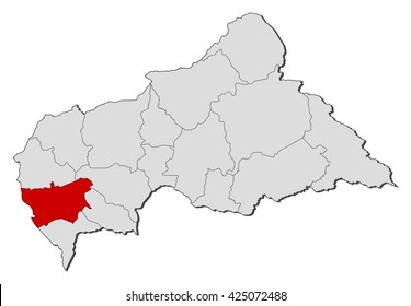 Map - Central African Republic, Mambere-Kadei