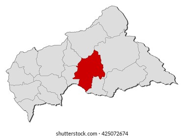 Map - Central African Republic, Ouaka
