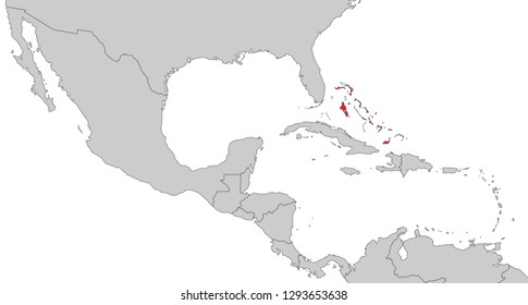 Map of Central America