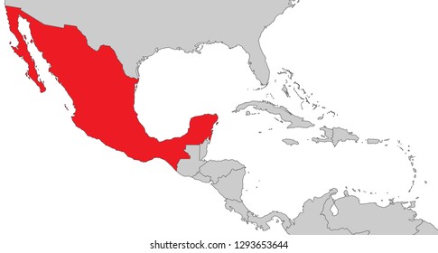 Map of Central America