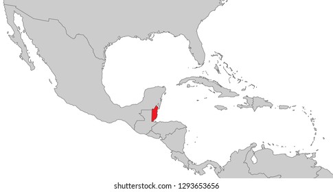 Map of Central America