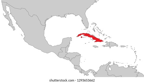 Map of Central America
