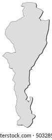 Map - Cesar (Colombia)