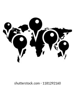 
A map chart also called cartogram 
