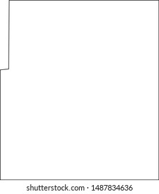 Map of Chase County in the state of Kansas