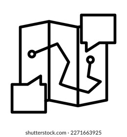 Map Chat Icon Design For Personal And Commercial Use