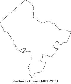 Map Of Chatham County In Georgia State In USA