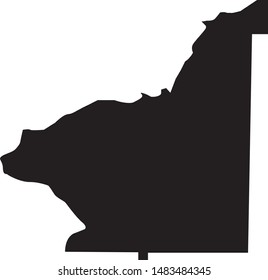 map of Chattahoochee county in georgia state in usa