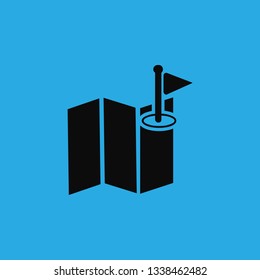 map chek inn icon vector