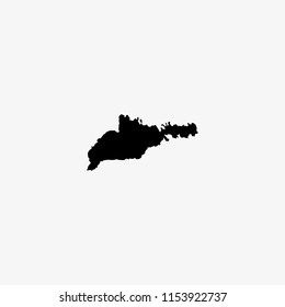 Map of Chernivtsi - Ukraine Vector Illustration
