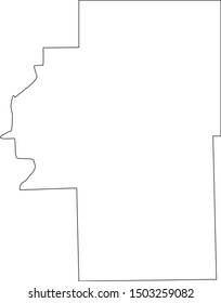 map of cherokee county in state of oklahoma