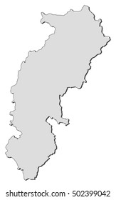 Map - Chhattisgarh (India)