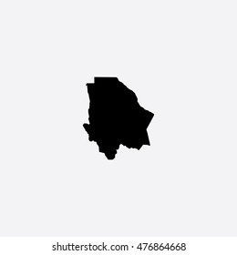 Map of Chihuahua Vector Illustration