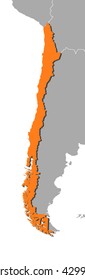 Map - Chile