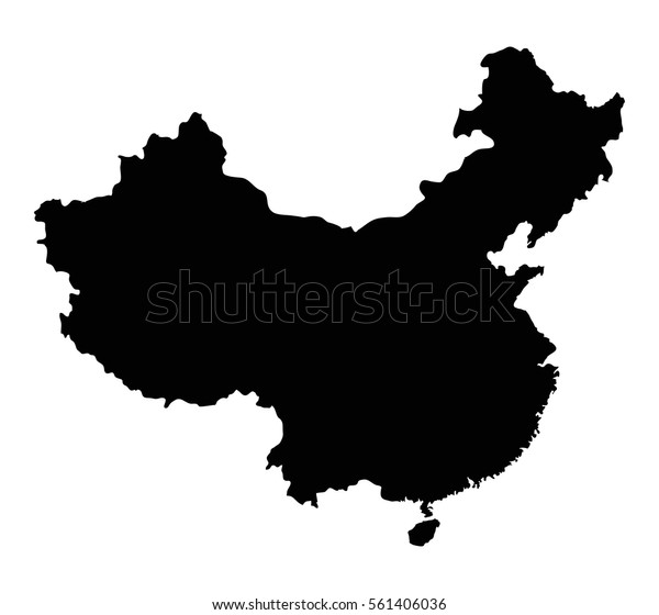 中国の地図 のベクター画像素材 ロイヤリティフリー