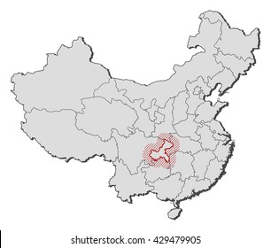 Map - China, Chongqing