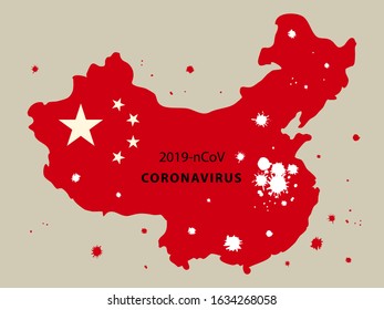 map of china coronavirus infographics vector virus infection 2019 ncov art