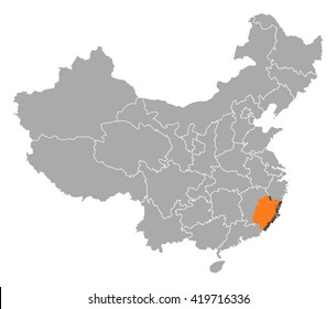 Map - China, Fujian