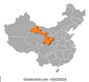 Map - China, Gansu