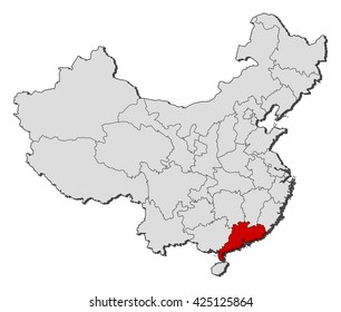 Map - China, Guangdong