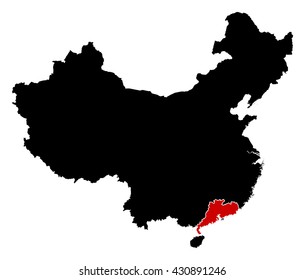 Map - China, Guangdong