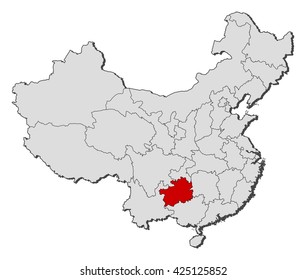 Map - China, Guizhou