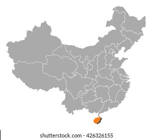 Map - China, Hainan