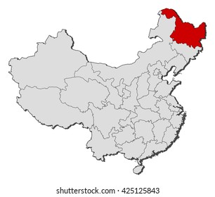 Map - China, Heilongjiang