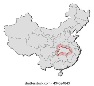 Map - China, Hubei